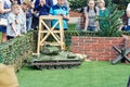 The game models of tanks on the remote control