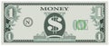 Game money - one dollar bill Royalty Free Stock Photo