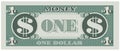 Game money - one dollar bill