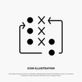 Game, Move, Strategy, Tactic, Tactical solid Glyph Icon vector Royalty Free Stock Photo