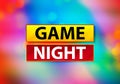 Game Night Abstract Colorful Background Bokeh Design Illustration