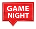 Game Night misty rose pink banner button