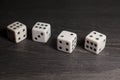 Game object dice isolated on a white background