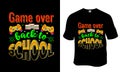 Game over back to school t-shirt design