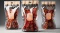 Game Packaging Bag With Tree And Bear Element For Original Bacon Flavor