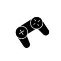 Game pad black glyph icon