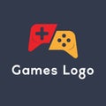 Game-pad Controller Games Logo Design Vector Royalty Free Stock Photo