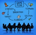 Game Plan Strategy Planning Tactic Target Concept Royalty Free Stock Photo