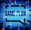 Game Plan Strategy Tactic Planning Vision Concept Royalty Free Stock Photo