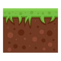 Game platformer icon, flat style Royalty Free Stock Photo