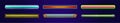 Game progress bars, cartoon vector ui elements set