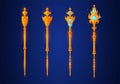 Game rank wizard staffs set