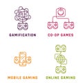 Game related concepts, line style. Part 1