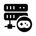 Game Server glyphs icon Royalty Free Stock Photo