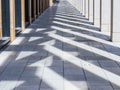 Game of shadows, modern stylish architectural composition Royalty Free Stock Photo