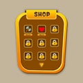 Game shop ui vector elements design Royalty Free Stock Photo
