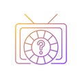 Game show gradient linear vector icon