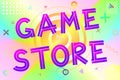 Game store text Royalty Free Stock Photo