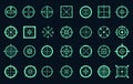 Game target cross icons