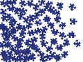 Game teaser jigsaw puzzle dark blue pieces vector Royalty Free Stock Photo