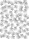 Game teaser jigsaw puzzle metallic silver parts
