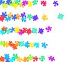 Game teaser jigsaw puzzle rainbow colors pieces