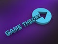 game theory word on purple Royalty Free Stock Photo