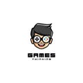 Game Thinking Logo Template Vector