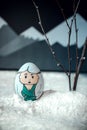 Game of Thrones character Khaleesi or Queen Daenerys Targaryen. Creative Egg on Easter Holidays. DIY Idea on Easter