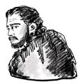 Game of thrones character. Kit Harington in role of Jon Snow