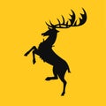 Game of thrones vector icon house baratheon Royalty Free Stock Photo