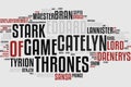 Game Of Thrones word cloud