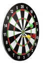 Game throwing darts at the target Royalty Free Stock Photo
