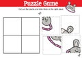 Game to cut and stick pieces with doodle sleeping mask