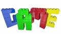 Game Toy Blocks Play Together Fun Word Royalty Free Stock Photo