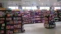 Game and toys store interior background