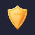 Game UI asset. Gaming user interface shield icon. vector illustration Royalty Free Stock Photo