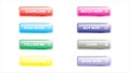 Game ui set of Buttons. GUI to build 2D games. Vector. Royalty Free Stock Photo