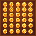 Game UI set buttons interface Royalty Free Stock Photo