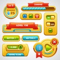 Game user interface elements Royalty Free Stock Photo