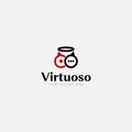 Game virtuoso logo designs and angels logo