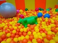 A game that is favored by young children is ball bathing Royalty Free Stock Photo