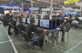 Game zone at CEE 2015, the largest electronics trade show in Ukraine