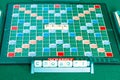 Gameboard of russian edition of Scrabble game