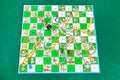 Gameboard of Snakes and Ladders board game