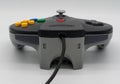 Gamecube joystick. Vintage game controller by Nintendo. Illustrative, editorial.