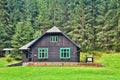 Gamekeepers house in a forest open-air museum in Vydrovo.