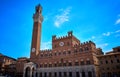 Siena public palace Piazza del Campo Italy