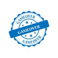 Gameover stamp illustration Royalty Free Stock Photo