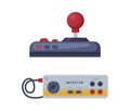Gamepad as Game Controller and Input Device for Video Game Console Vector Set Royalty Free Stock Photo
